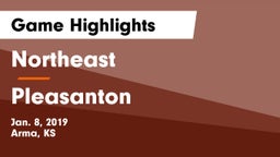 Northeast  vs Pleasanton Game Highlights - Jan. 8, 2019
