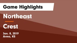 Northeast  vs Crest Game Highlights - Jan. 8, 2019