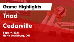 Triad  vs Cedarville  Game Highlights - Sept. 9, 2021