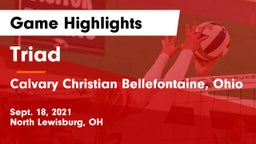 Triad  vs Calvary Christian Bellefontaine, Ohio Game Highlights - Sept. 18, 2021