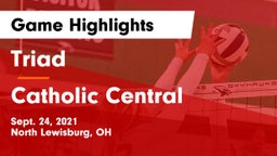 Triad  vs Catholic Central  Game Highlights - Sept. 24, 2021