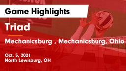 Triad  vs Mechanicsburg , Mechanicsburg, Ohio Game Highlights - Oct. 5, 2021
