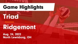 Triad  vs Ridgemont  Game Highlights - Aug. 24, 2022