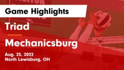 Triad  vs Mechanicsburg  Game Highlights - Aug. 25, 2022