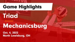 Triad  vs Mechanicsburg  Game Highlights - Oct. 4, 2022