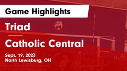 Triad  vs Catholic Central  Game Highlights - Sept. 19, 2023