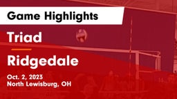 Triad  vs Ridgedale  Game Highlights - Oct. 2, 2023