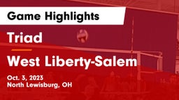 Triad  vs West Liberty-Salem  Game Highlights - Oct. 3, 2023