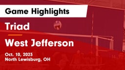 Triad  vs West Jefferson  Game Highlights - Oct. 10, 2023