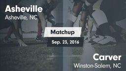 Matchup: Asheville High vs. Carver  2016