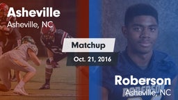 Matchup: Asheville High vs. Roberson  2016