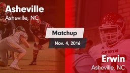 Matchup: Asheville High vs. Erwin  2016