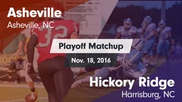 Matchup: Asheville High vs. Hickory Ridge  2016