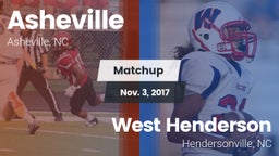 Matchup: Asheville High vs. West Henderson  2017