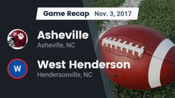 Recap: Asheville  vs. West Henderson  2017