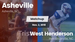 Matchup: Asheville High vs. West Henderson  2018