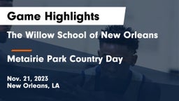 The Willow School of New Orleans vs Metairie Park Country Day  Game Highlights - Nov. 21, 2023