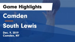 Camden  vs South Lewis  Game Highlights - Dec. 9, 2019