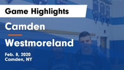 Camden  vs Westmoreland  Game Highlights - Feb. 8, 2020