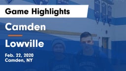 Camden  vs Lowville Game Highlights - Feb. 22, 2020
