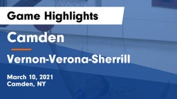 Camden  vs Vernon-Verona-Sherrill  Game Highlights - March 10, 2021