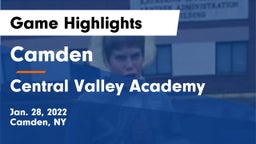 Camden  vs Central Valley Academy Game Highlights - Jan. 28, 2022