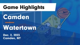 Camden  vs Watertown  Game Highlights - Dec. 2, 2023