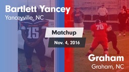 Matchup: Bartlett Yancey vs. Graham  2016