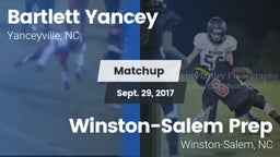 Matchup: Bartlett Yancey vs. Winston-Salem Prep  2017