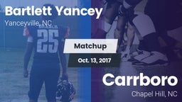 Matchup: Bartlett Yancey vs. Carrboro  2017
