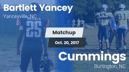 Matchup: Bartlett Yancey vs. Cummings  2017