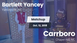 Matchup: Bartlett Yancey vs. Carrboro  2018