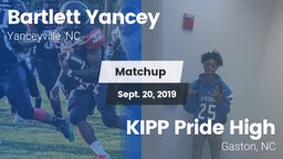 Matchup: Bartlett Yancey vs. KIPP Pride High 2019