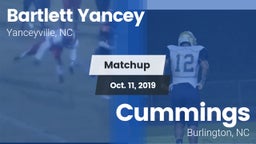 Matchup: Bartlett Yancey vs. Cummings  2019