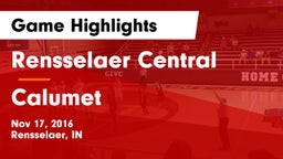 Rensselaer Central  vs Calumet Game Highlights - Nov 17, 2016