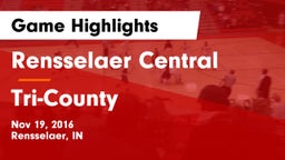 Rensselaer Central  vs Tri-County  Game Highlights - Nov 19, 2016