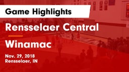 Rensselaer Central  vs Winamac  Game Highlights - Nov. 29, 2018