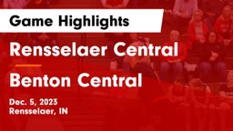 Rensselaer Central  vs Benton Central  Game Highlights - Dec. 5, 2023