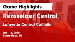 Rensselaer Central  vs Lafayette Central Catholic  Game Highlights - Jan. 11, 2020