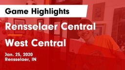 Rensselaer Central  vs West Central  Game Highlights - Jan. 25, 2020