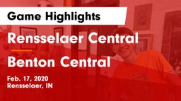 Rensselaer Central  vs Benton Central  Game Highlights - Feb. 17, 2020