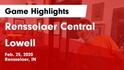 Rensselaer Central  vs Lowell  Game Highlights - Feb. 25, 2020