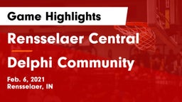 Rensselaer Central  vs Delphi Community  Game Highlights - Feb. 6, 2021