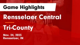 Rensselaer Central  vs Tri-County  Game Highlights - Nov. 24, 2023