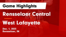 Rensselaer Central  vs West Lafayette  Game Highlights - Dec. 1, 2023