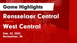 Rensselaer Central  vs West Central  Game Highlights - Feb. 22, 2024