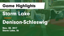 Storm Lake  vs Denison-Schleswig  Game Highlights - Nov. 30, 2017
