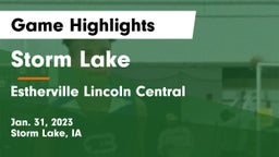 Storm Lake  vs Estherville Lincoln Central  Game Highlights - Jan. 31, 2023