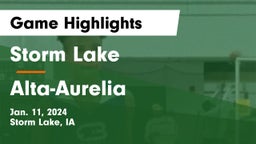 Storm Lake  vs Alta-Aurelia  Game Highlights - Jan. 11, 2024