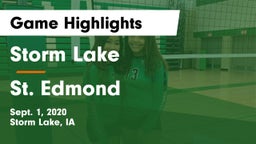 Storm Lake  vs St. Edmond  Game Highlights - Sept. 1, 2020